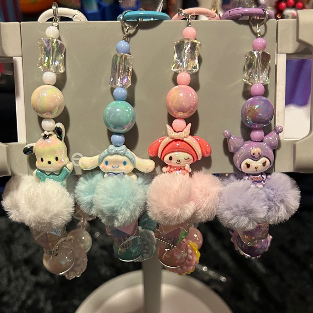 Beaded Character Phone Charms